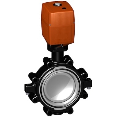 +GF+電動(dòng)蝶閥 電動(dòng)塑料蝶閥，100-230V GF141型凸耳式蝶閥 進(jìn)口蝶閥